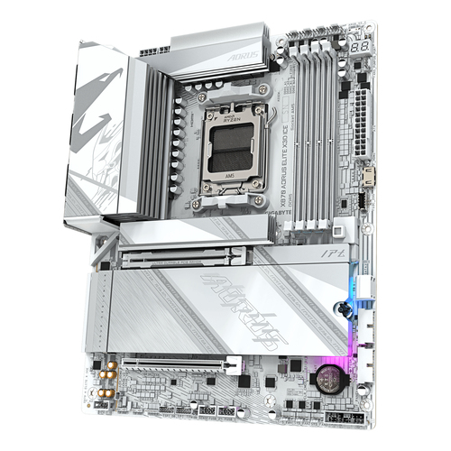 Gigabyte X870 Aorus Elite X3D Ice Amd X870 Atx Socket AM5 Motherboard - White - image 4