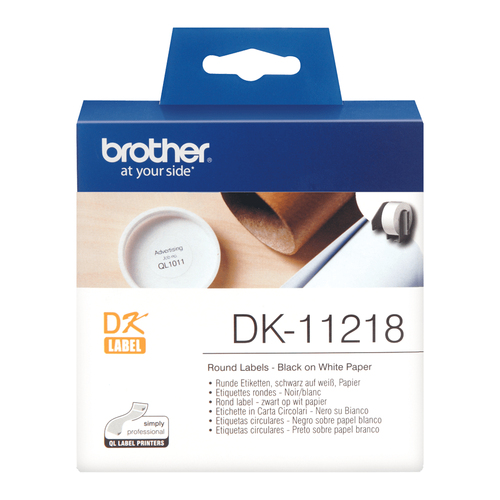 Brother DK Labels DK-11218 24mm Diameter Round Continuous DK11218 - image 2