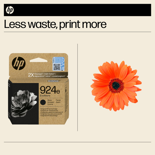 HP 924E EvoMore Original Ink Cartridge High Yield Black 4K0V0NE - image 3