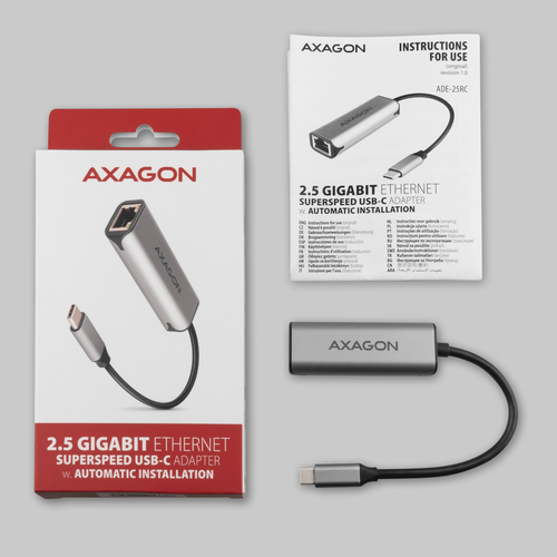 AXAGON 25 Gigabit Ethernet USB-C Externer Netzwerkadapter – Foto 11 von 11