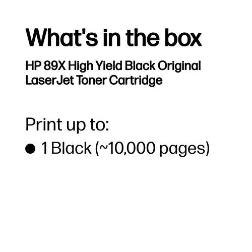 Original HP 89X High Capacity Black Toner Cartridge (CF289X) - image 3