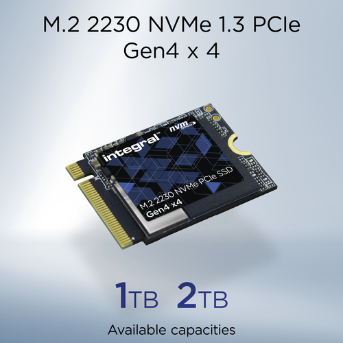 Integral 2TB-2048GB SSD M.2 2230 NVME 1.4 PCIe Gen4 x4 R-5000MB/s W-3200MB/s TBW 880 (single-sided chips) – image 6