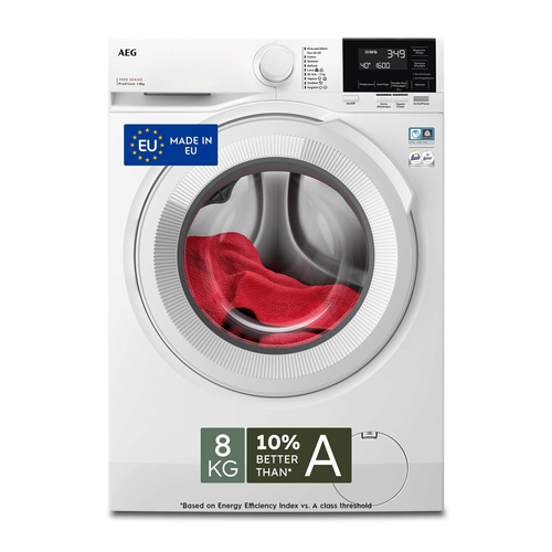 AEG LR7G86CW стиральная машина Фронтальная загрузка 8 kg 1600 RPM Белый