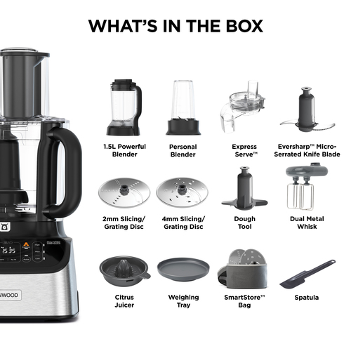 Kenwood OneTouch Food Processor & Blender in Silver Silver - image 7
