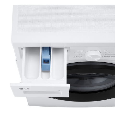 LG A10 Series Steam™ F4A10S8NWK 8kg Washing Machine with 1400 rpm - White - A Rated, White - image 5