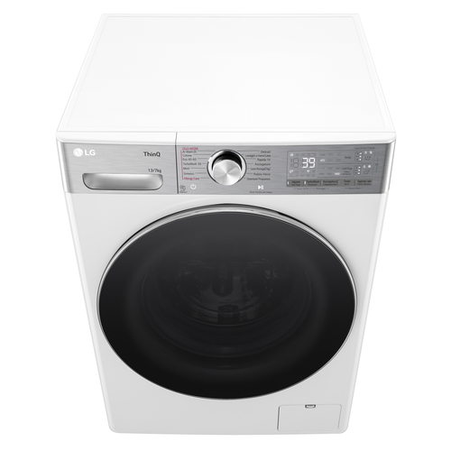 LG D4R9513TPWC washer dryer Freestanding Front-load Silver, White – image 9