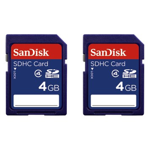 Hama SanDisk SDHC 4GB, pack of 2