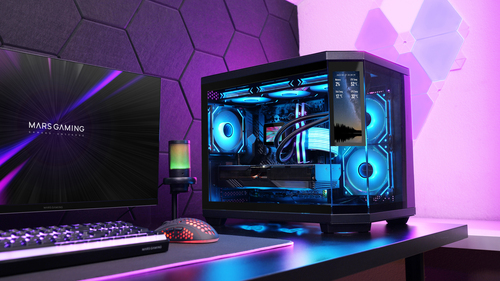 Mars Gaming MC3TCORELCDM computer case Mini Tower Black – image 7