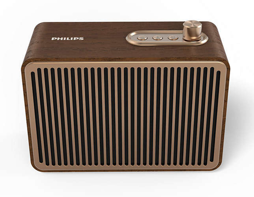 Philips TAVS500/00 portable/party speaker Mono portable speaker Gold, Wood