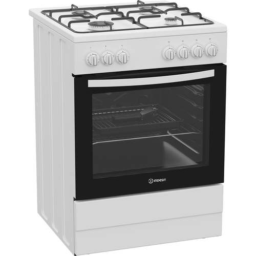 Indesit I6G3PMW/UK 60cm Wide Single Oven Dual Fuel Cooker - White - A Rated, White - image 3