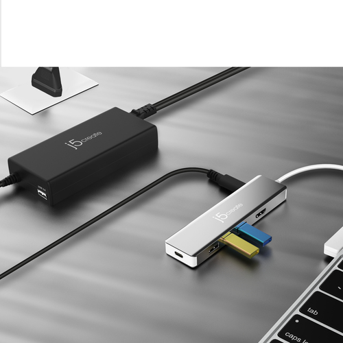 j5create JUP2290C-EN 100W PD USB-C® Super Charger - EU, Black, includes 1.2 m cable – image 5