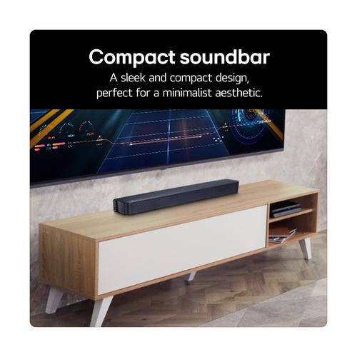 LG 2.0 channel SQM1 2.0 Soundbar - Black - image 4