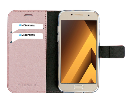 Mobiparts Saffiano Wallet Case Samsung Galaxy A3 (2017) Pink – image 3
