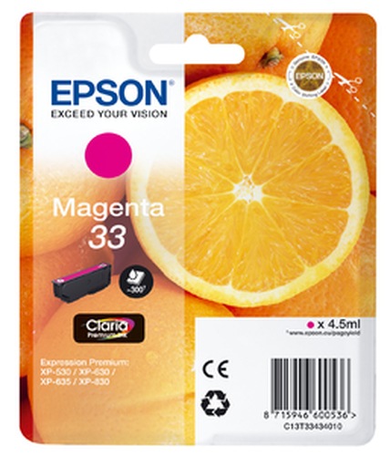 Epson 33 – Cartuccia magenta originale (Arancia)