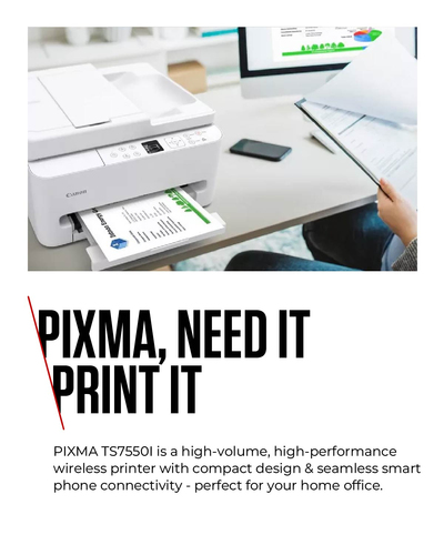 Canon Pixma TS7550i 3-in-1 Wireless Colour Inkjet Printer 7178C013 - image 5