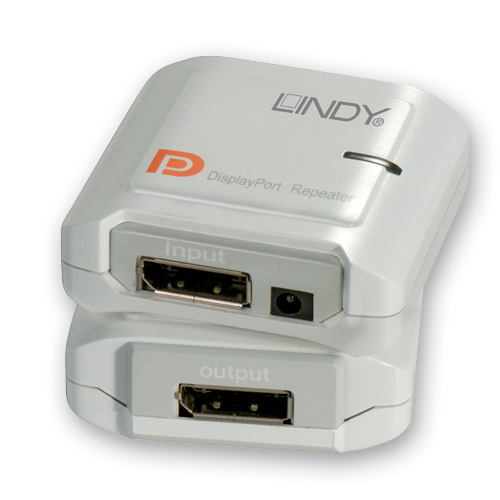 Lindy 38400 AV extender AV repeater Silver