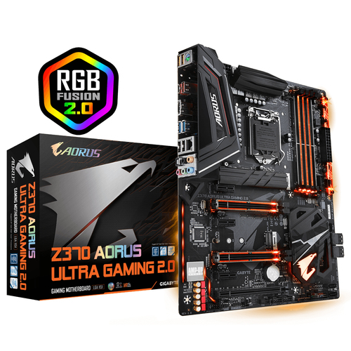 GIGABYTE Z370 AORUS ULTRA GAMING 2.0 (rev. 1.0) Intel® Z370 Express LGA 1151 (разъем H4) ATX
