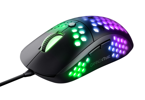 MOUSE TRUST GXT 23758 960 GRAPHIN ULTRA-LIGHTWEIGHT GAMING MOUSE CARCASA PERFORADA - Código: 23758 | Compra en Guadalajara