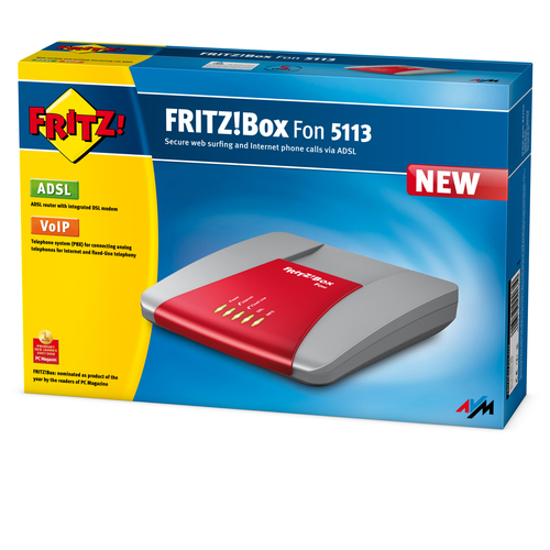 FRITZ! Box 5113 wired router Red – image 3