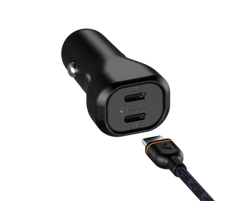 Unisynk Dual USB-C Car Charger Kit