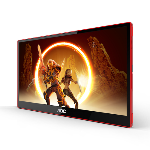 AOC 16G3 portable TV/monitor Portable monitor Black, Red – image 3
