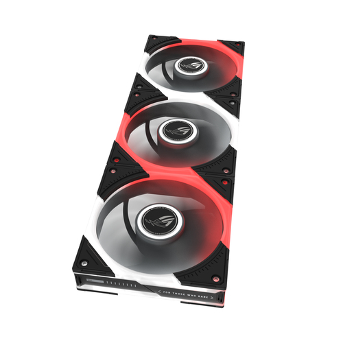 ASUS ROG Eurux GR120 ARGB Reverse Fan - Triple Pack Computer behuizing Ventilator 12 cm Zwart, Wit 3 stuk(s), afbeelding 6