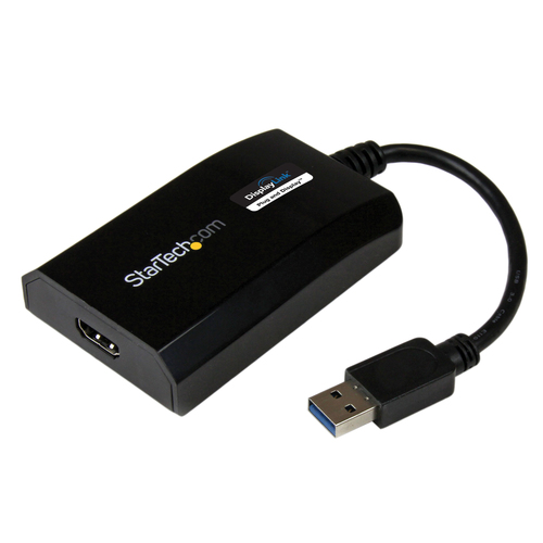 StarTech.com USB 3.0 to HDMI External Video Card Adapter - DisplayLink Certified - 1920x1200 - MultiMonitor Graphics Adapter - Supports Mac & Windows (USB32HDPRO) Videoadapterkabel 16cm Sort – billede 6