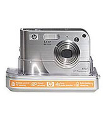 HP Photosmart R707 digital camera with HP camera dock