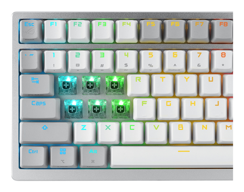Asus Rog Azoth White NX Snow Switch Mechanical Keyboard - 90MP031A-BKEA11 - image 7