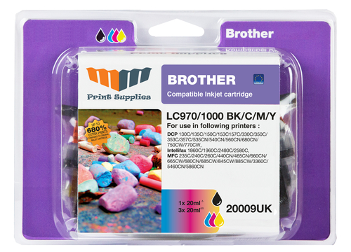 MM 20009UK ink cartridge 4 pc(s) High (XL) Yield Black, Cyan, Magenta, Yellow