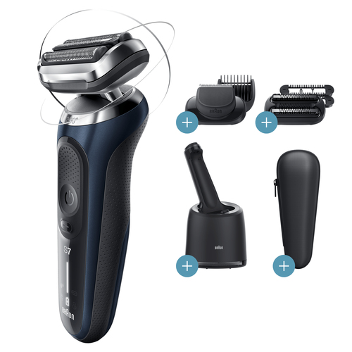 Braun Series 7 70-B7850cc Foil shaver Trimmer Blue – image 2