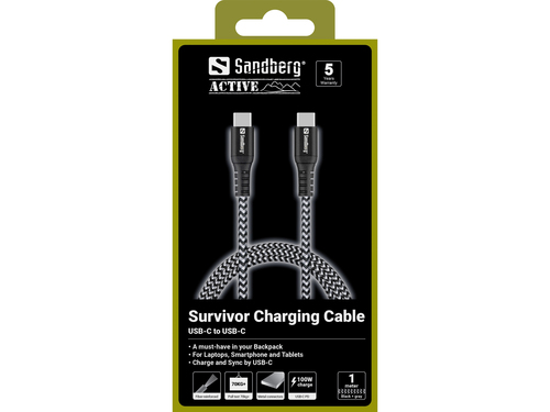 Survivor USB-C- USB-C Cable 1M, afbeelding 2