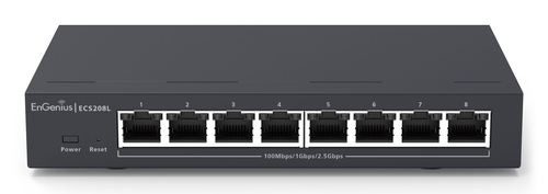 NEW ENGENIUS CLOUD LITE ECS208L COMPACT 8-PORT L2 SWITCH SUPPORTING 2.5G PORTS &