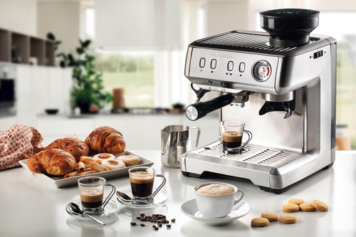 Ariete 1313 Metal Espresso Coffee Machine with Bean Grinder, Stainless Steel - image 2