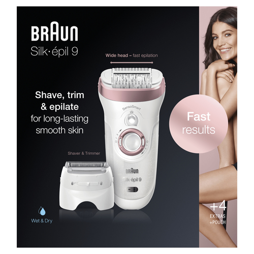 Braun Silk-épil 9 81770434 epilator 40 tweezers White – image 3