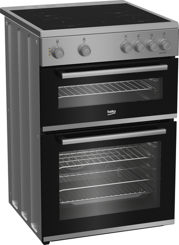 Beko AeroPerfect™ FDC6701S 60cm Wide Single Oven Electric Cooker with Ceramic Hob - Silver - A/A Rated, Silver - image 2