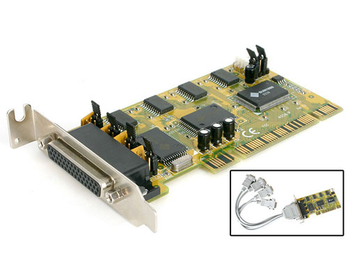 StarTech.com 4 Port RS-232 Powered 16650 Serial PCI Card