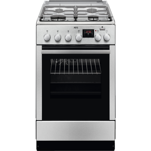 AEG CKB56400BX Freestanding cooker Electric Gas Black, Stainless steel