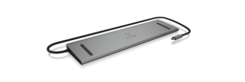 ICY BOX IB-DK2106-C Wired USB 3.2 Gen 1 (3.1 Gen 1) Type-C Anthracite, Black