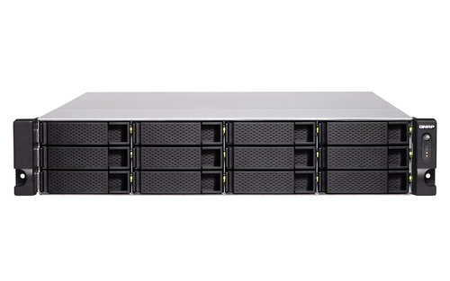 QNAP TS-1277XU-RP NAS Стойка (2U) AMD Ryzen™ 5 2600 8 GB DDR4 0 TB QNAP Turbo System Алюминий, Черный