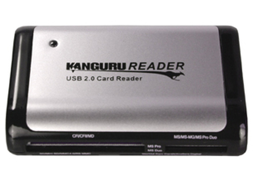 iStorage Kanguru U2-CR-58N1 card reader USB 2.0 Black, Grey