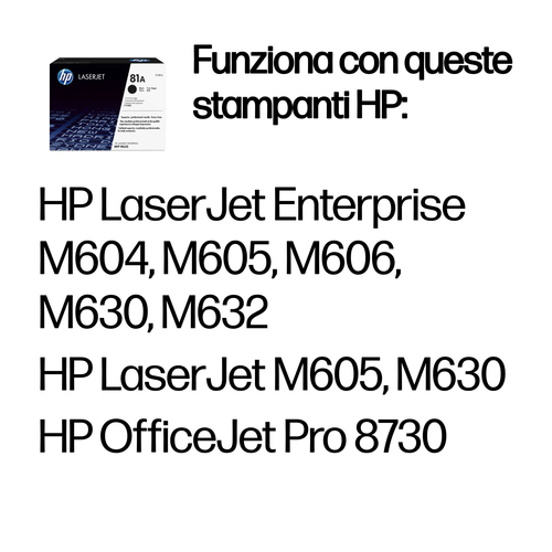 HP 81A – Toner nero originale