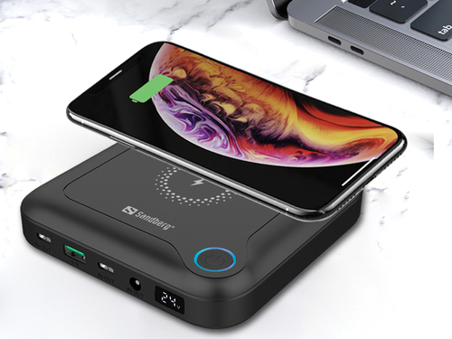 Sandberg 421-46 powerbank Lithium-Ion (Li-Ion) 25000 mAh Draadloos opladen Zwart, afbeelding 3