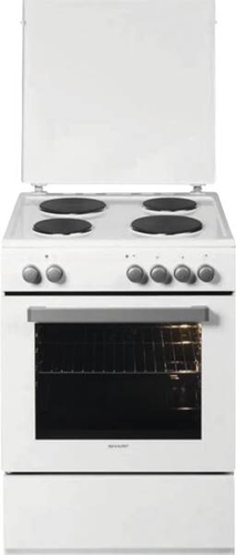 Sharp KF-76HNO22W-DE Freestanding cooker Electric Ceramic hob White