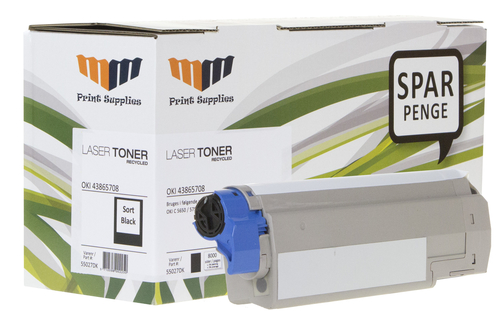 MM Black Laser Toner - OKI 43865708 - For OKI C 5650 / 5750 – image 1