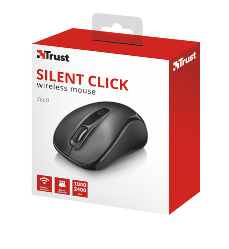Trust Zelo mouse Office Ambidextrous RF Wireless Optical 2400 DPI – image 4