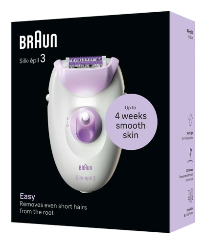 Braun Silk-épil 3 3-000 20 pincetter Lilla, Hvid – billede 2