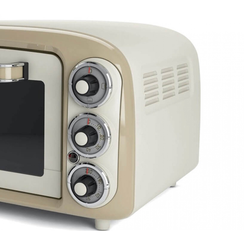 Ariete Vintage 979 Electric Mini Oven - Cream, Brown,Cream - image 2