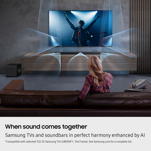 Samsung HW QS700F 3 1 2Ch Q Series Dolby Atmos Soundbar Subwoofer in T - image 3