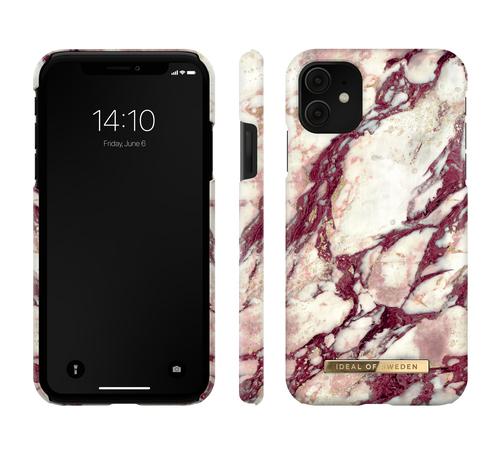 iDeal of Sweden Printed Case iPhone 11/XR Calacatta Ruby Marble – image 2